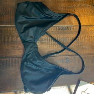 Athleta swim top - black 36DD